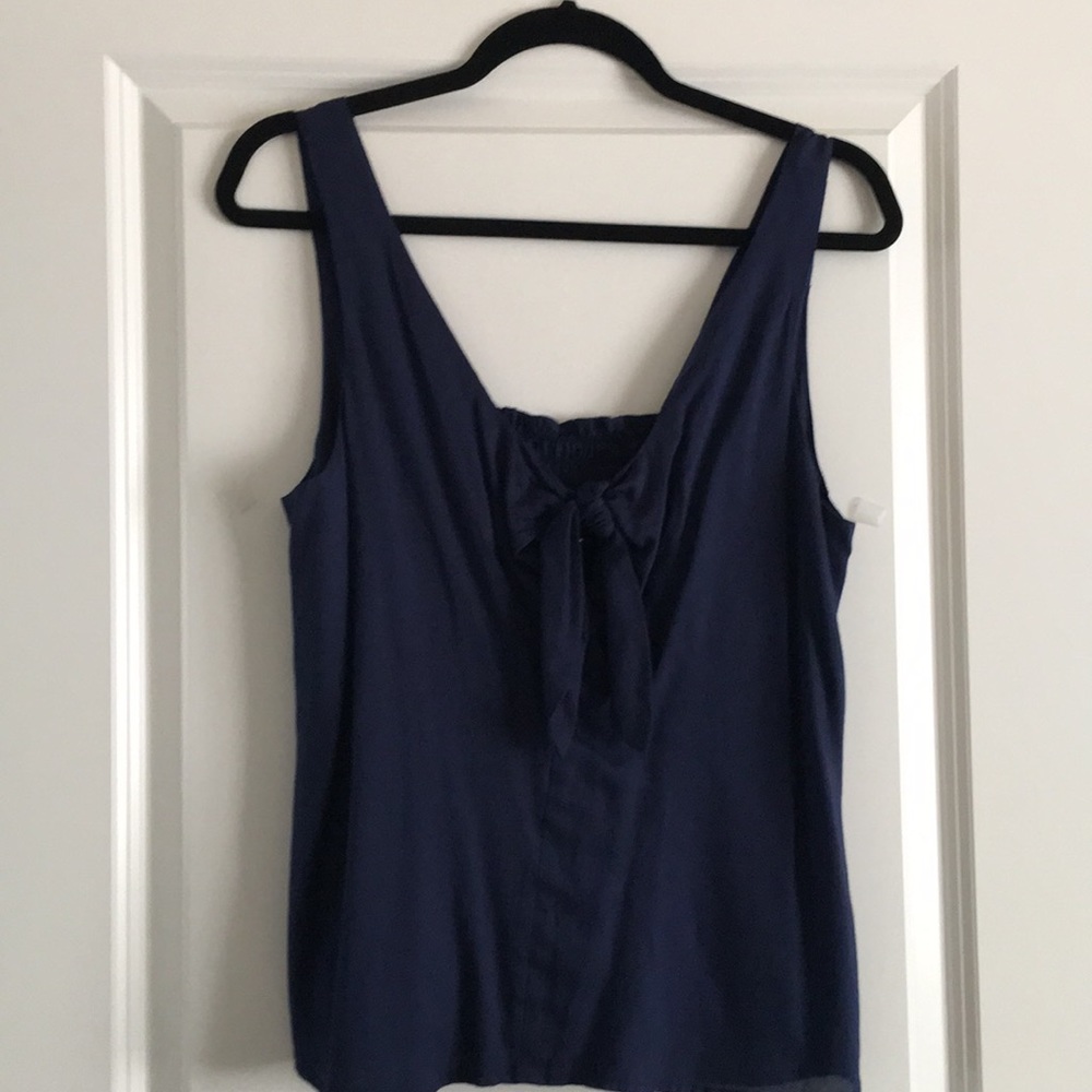 Anthropologie Maeve sleeveless navy blue top